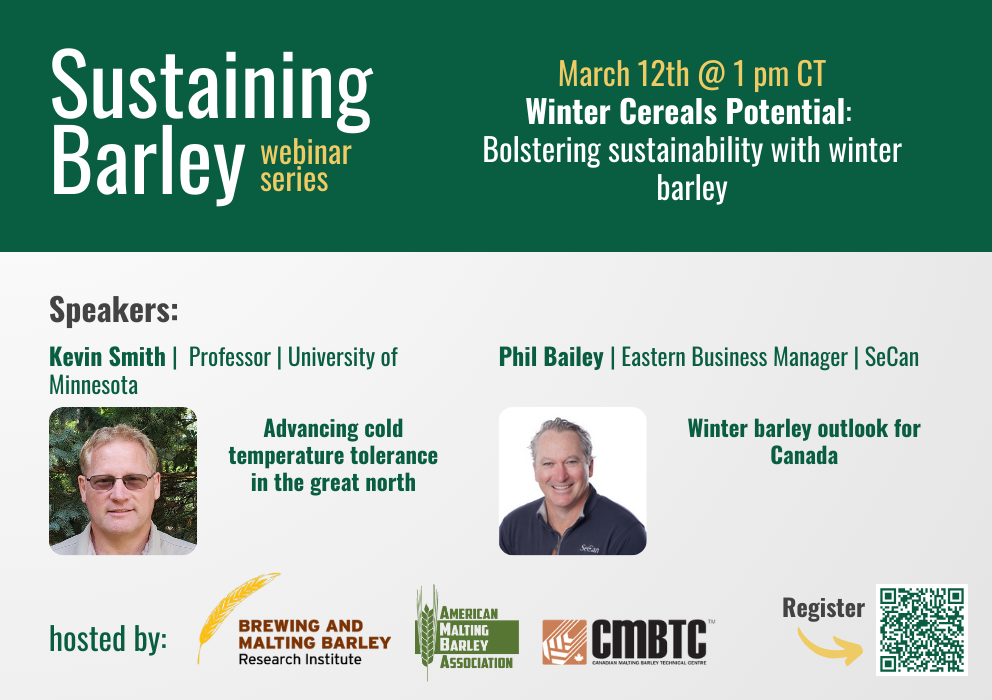 Sunstaining Barley Webinar Series | Winter Cereals Potential